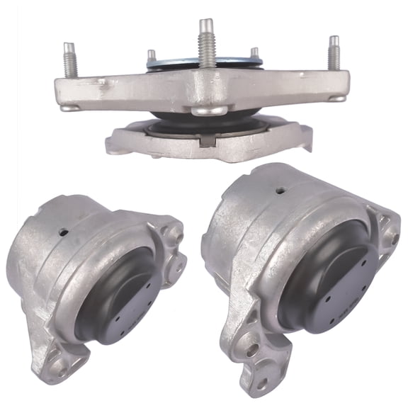 NEWZQ 3Pcs Engine Motor Transmission Mount Kit for Mercedes-Benz C300 Convertible Sedan 2008-2015