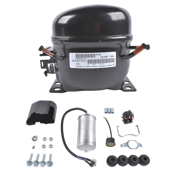 NEWZQ AE1022E-212-J7 220-240 V 1PH Refrigeration Compressor R134A 50 Hz AE4440Y-AA1A 4350 BTU/hr 1Pc