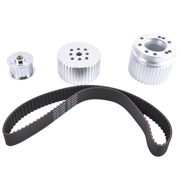NEWZQ Billet Aluminum Belt Drive Pulley Kit LWP for Small Block Chevy 283 305 327 350 383 400 Engines