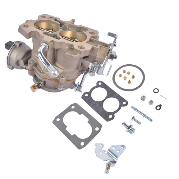 NEWZQ Carburetor 2 BBL for Mercarb with Electric Choke Side Fuel Inlet Long Linkage 3310-804622R1