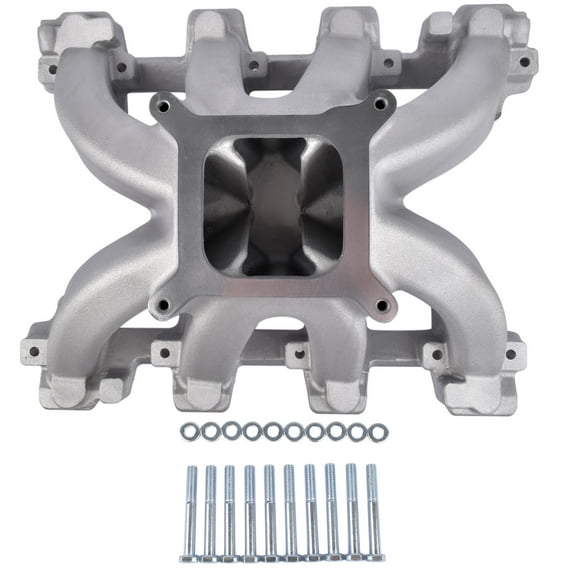 NEWZQ Engine Intake Manifold Fits Select: 2004-2017 Harley-Davidson Dyna Motorcycle Gray 1Pc