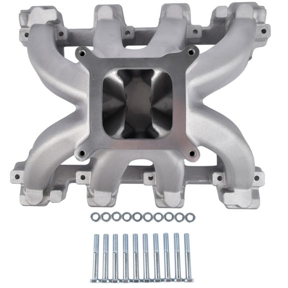 NEWZQ Engine Intake Manifold Fits Select: 2004-2017 Harley-Davidson Dyna Motorcycle Gray 1Pc