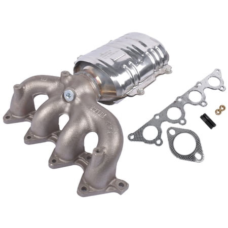 NEWZQ Exhaust Manifold Catalytic Converter for Hyundai Accent Kia Rio Hatchback 1.6L L4 2006-11 1Pc