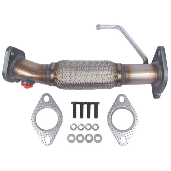 NEWZQ Front Exhaust Pipe Fits Select: 2012-2017 Hyundai Accent Kia Rio Hatchback Sedan 1.6L L4 1Pc