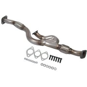 NEWZQ Front Exhaust Pipe for Hyundai Tucson Kia Sportage Sport Utility 2.7L V6 2005-2008 Silver 1Pc