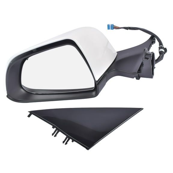 NEWZQ Front Left Door Mirror 51167177128 Fits Select: 2017-2023 Tesla Model 3 Sedan White 1Pc