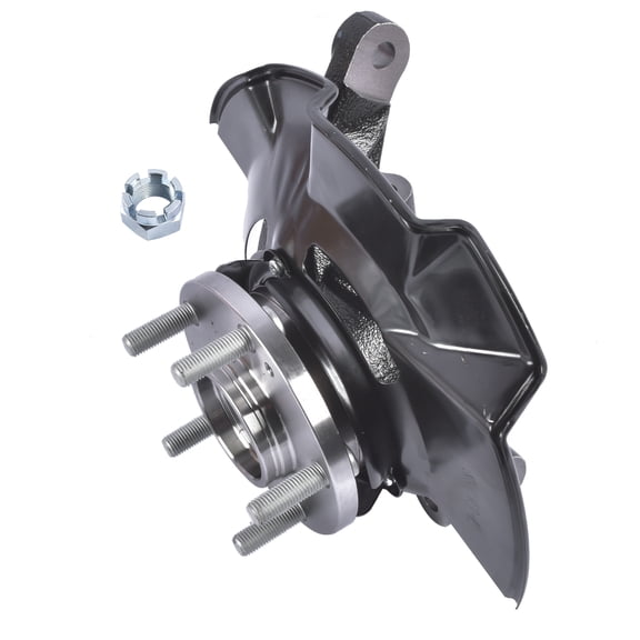 NEWZQ Front Left Steering Knuckle Black Fits for Hyundai Tucson Kia Sportage All Engine 2005-2009