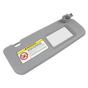 NEWZQ Front Right Sun Visor Fits Select 2012-2015 Hyundai Accent Hatchback Sedan 1.6L L4 Gray 1Pc