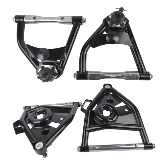 NEWZQ Front Upper Lower Suspension Control Arm Fits 1973-1987 Chevy GMC C10 Pickup and Suburban 4Pcs