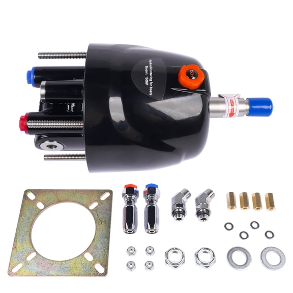 NEWZQ HH4314-3 Front Mount Helm 1.4Cu Hydraulic Outboard Steering Pump Standard Marine 1Pc