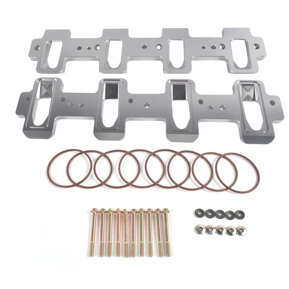 NEWZQ Intake Manifold Adapters For LS Cathedral Port Cylinder Head to Rectangle Port 551316 2 Pcs