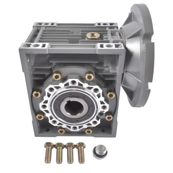 NEWZQ MRV063 Speed Ratio 100:1 Worm Gear Speed Reducer 56C Flange 1750RPM 0.57HP Input 1Pc
