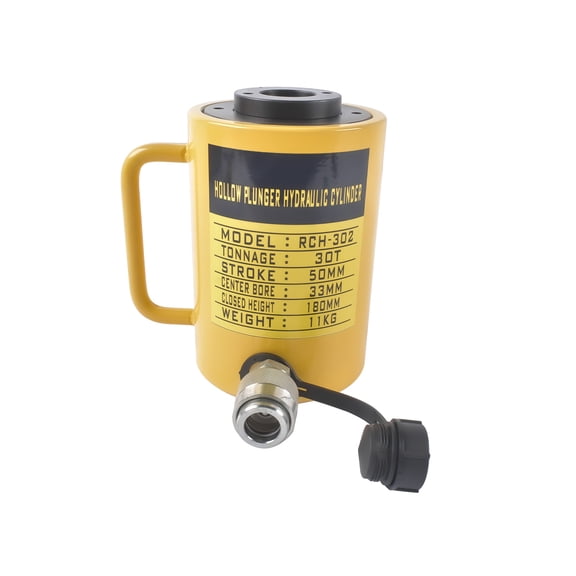 NEWZQ RCH 302 Hydraulic Holl-O-Cylinder with 30 Tons Capacity 2" Stroke Hollow Ram 1Pc