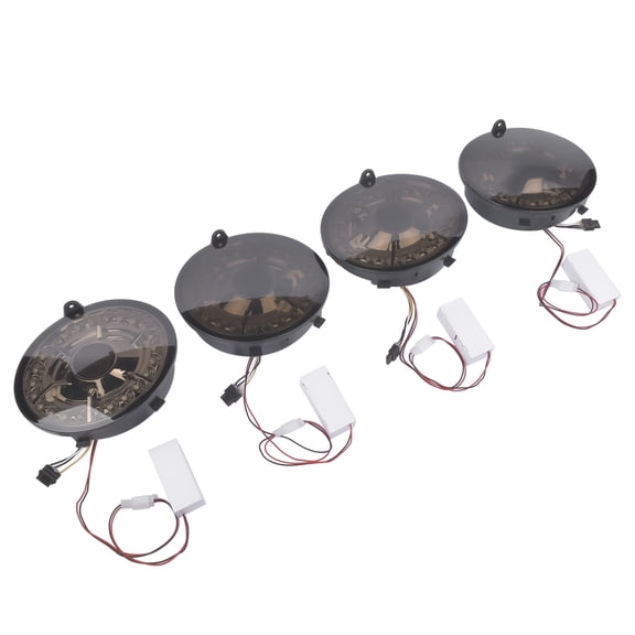 NEWZQ Rear LED Brake Light Fits 2005-2013 Chevrolet Corvette Convertible Hatchback Black 4Pcs