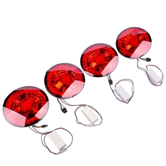 NEWZQ Rear LED Brake Light Fits Select: 2005-2013 Chevrolet Corvette Convertible Hatchback Red 4Pcs