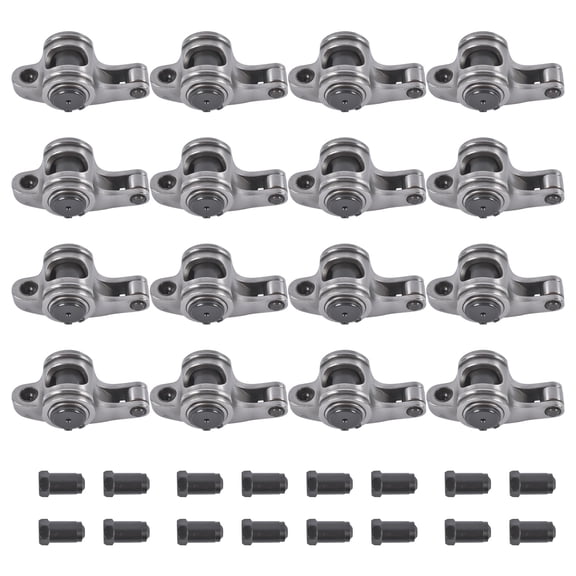 NEWZQ Stainless Steel 1.7 Ratio Engine Rocker Arm for Chevy Big Block 396 402 427 454 Gray 16Pcs