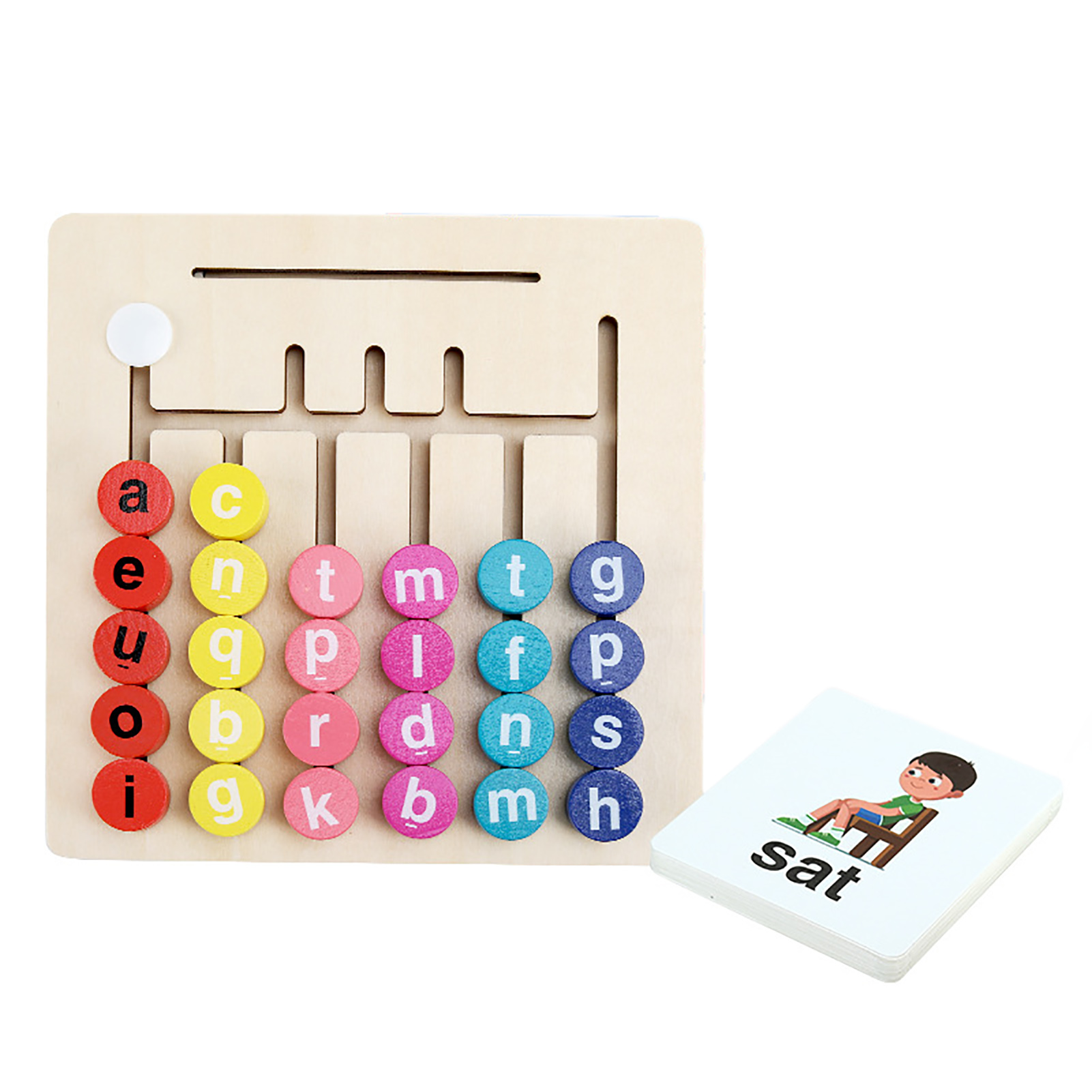 NEWwt 1 Set Interactive Vowel Word Game Toy Set Portable Learning Fun