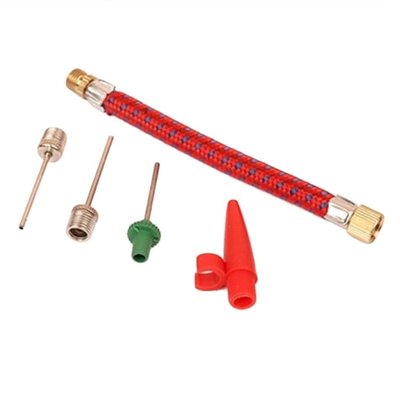 NEWwt 5Pcs Needles Pump Adaptor Kit Valve Connector for Bicycle Tyre Football Airbed