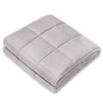 thumbnail image 1 of NEX 100% Natural Cotton Luxury Weighted Throw Blanket, 15 lbs, Grey Ash, 1 of 4