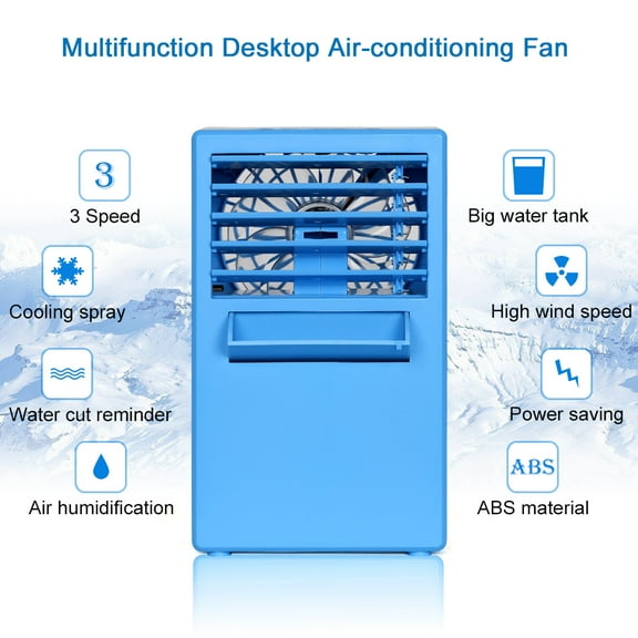 NEX 3-in-1 Blue Color Portable Air Conditioner, Personal Space Cooler, Humidifier, Purifier (NX-CA001BL)