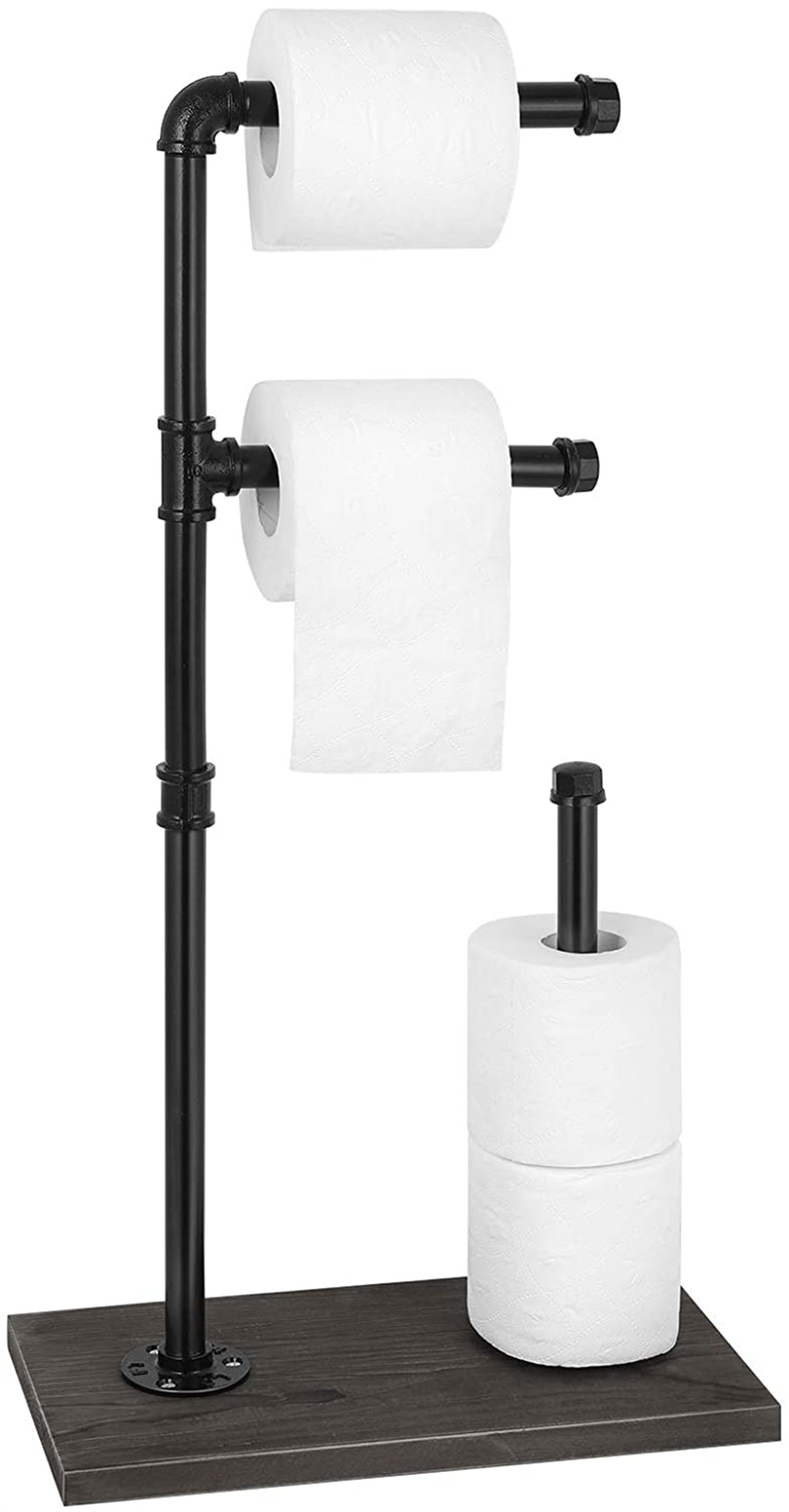 NEX Brown Commercial Toilet Paper Holder with Shelf