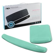 NEX Ergonomic Mouse Pad with Wrist Support, Memory Foam Keyboard Wrist Rest for Computer, Mint Green (NX-PAD007)