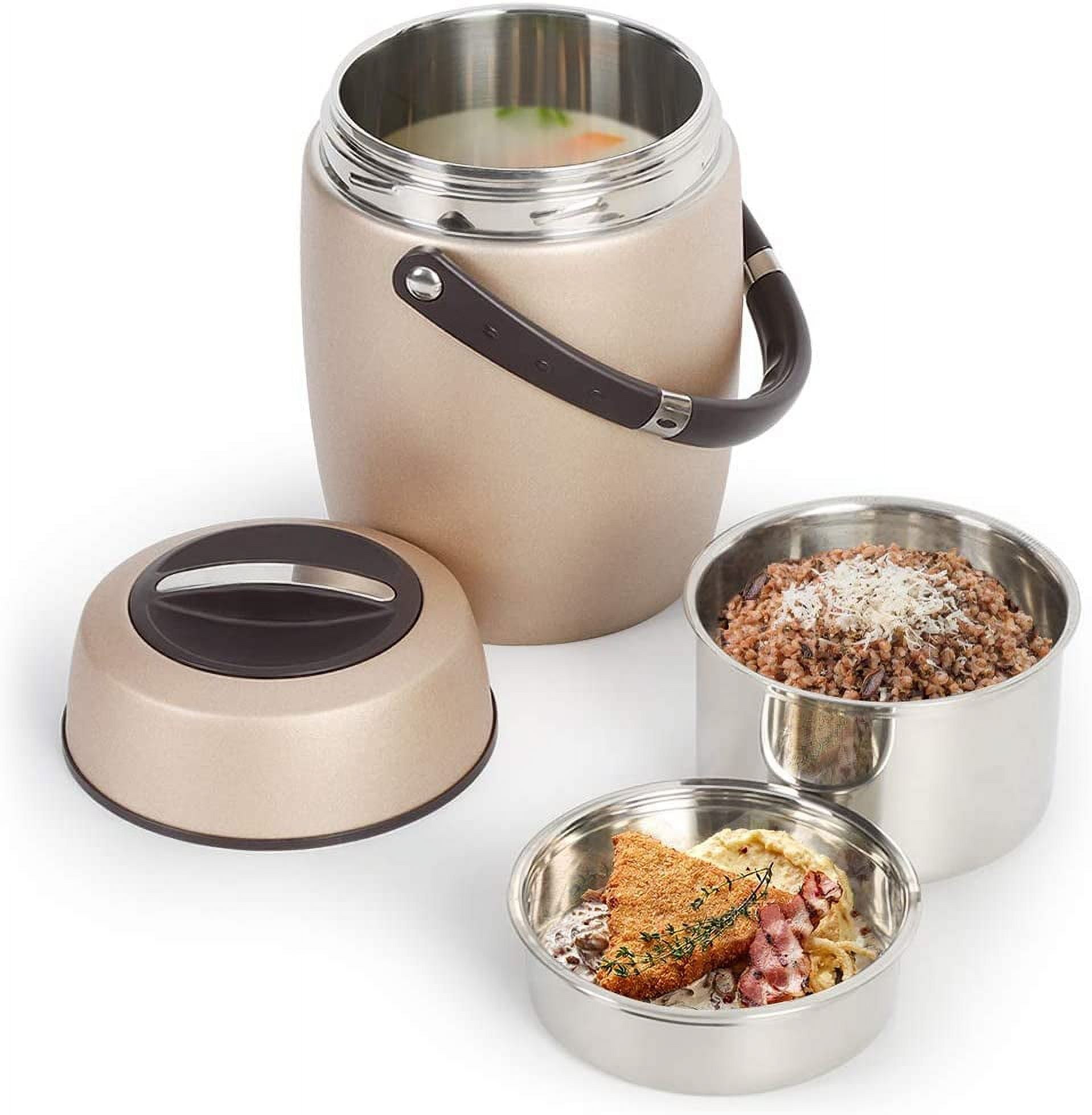 Stainless Steel Hot Food Jar - Vacuum Insulated, Antibacterial, Perfect For  Soup & Lunch Storage! - Temu