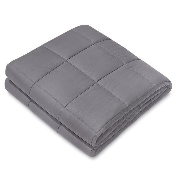 NEX Gray Cotton Bed Blanket, Full/Queen