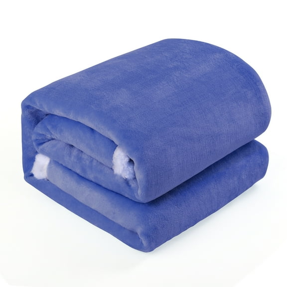NEX Adult Loyal Blue Flannel Throw, 60" x 50"