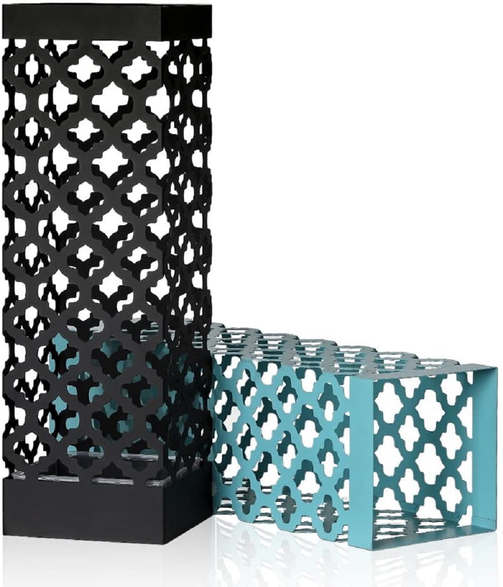 NEX Metal Indoor Umbrella Stand for Entryway, Black