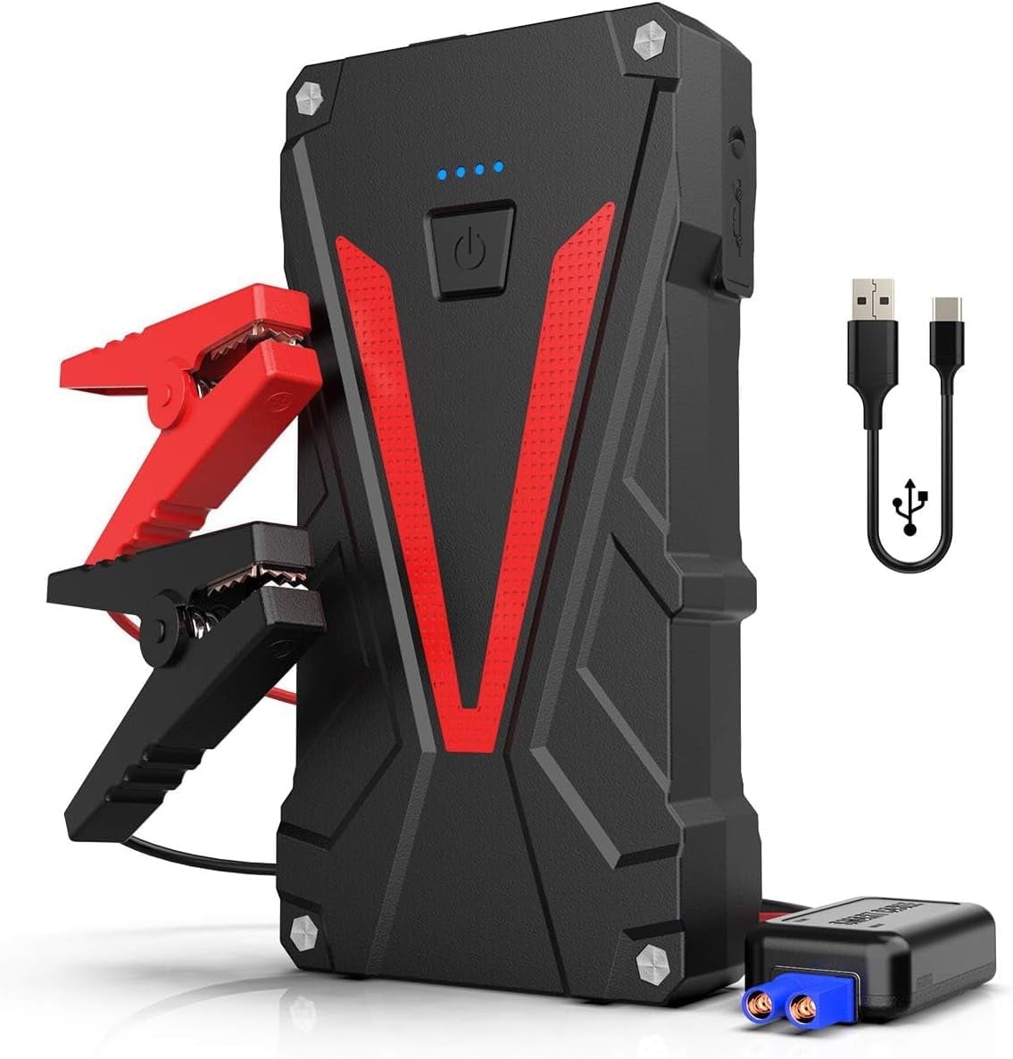 NEXPOW Car Battery Jump Starter, 500A Peak 12V Jump Starter Power Pack with LCD Display