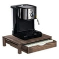 NEX Rustic Wood Coffee Pod Holder for KCup Pods 36 Pods Capacity