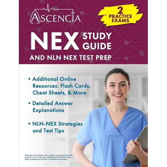 NEX Study Guide: 2 Practice Exams and NLN NEX Test Prep, (Paperback)