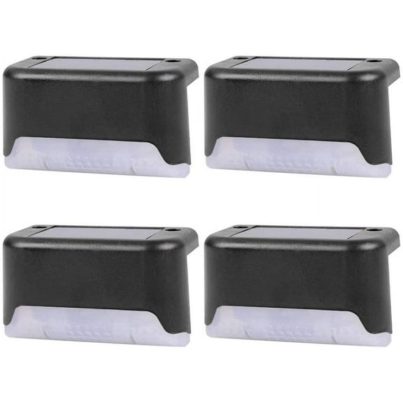 NEX White Solar Deck Light, Waterproof, 4 Pack