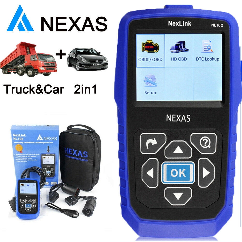 NEXAS NL102 Heavy Duty Truck & Car HD OBD2 Scanner Code Reader