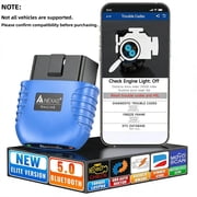 NEXAS NexLink OBD2 Scanner Bluetooth 5.0, Wireless Compatible with Third-Party Apps, Car & Motorcycle Universal Code Reader, Check Engine Fault OBDII Adapter Scan Tool for iOS, Android & Windows