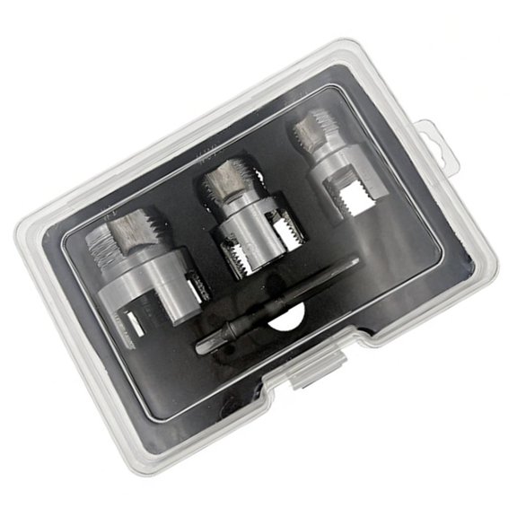 NEXAVKPR 1/2'' 3/4'' 1'' Water Pipe Internal Thread Opener Plastic Pipe Thread Tap Tool