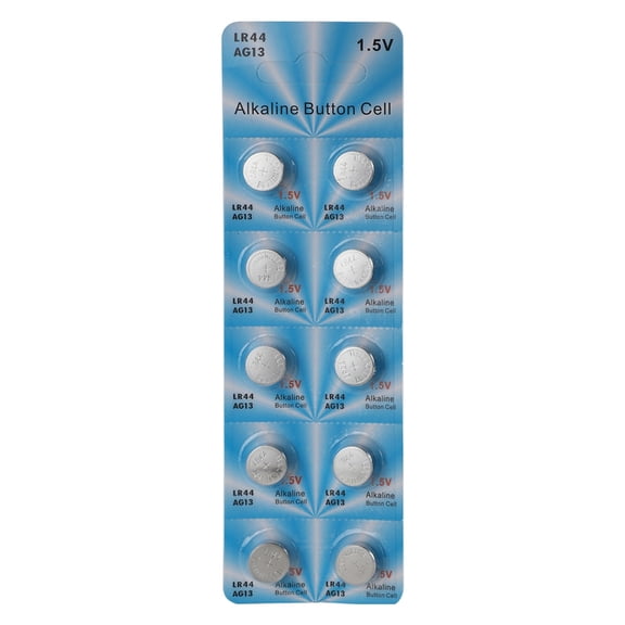 NEXAVKPR 10PCS AG13/LR44 1.5V Watches Button Batteries AG13 LR44 LR1154 SR1154 SR44 A76 357 357A For Electronics