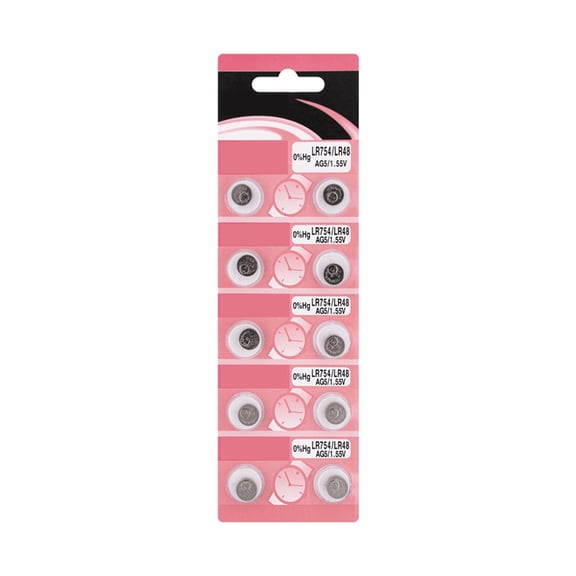 NEXAVKPR 10pcs/20pcs Durability AG5 LR754 Alkaline Button Cell Batteries AG5 Battery