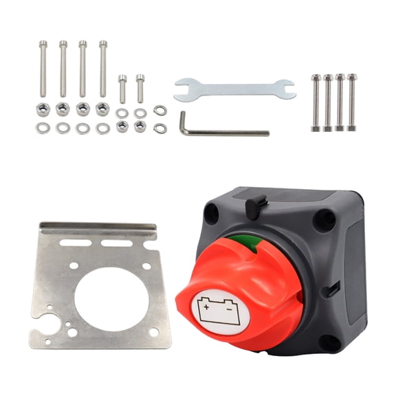 NEXAVKPR 12V-48V 275A Battery Isolators Selector Switches Waterproof Battery Disconnect Rotary Switches Circuit Cutter for Car Boats