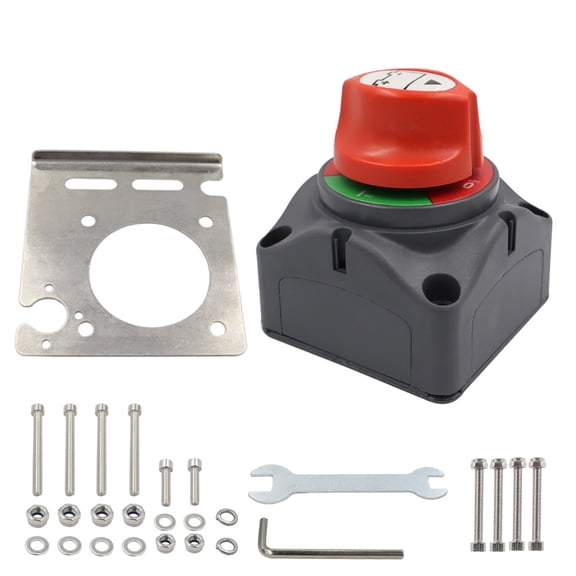 NEXAVKPR 12V-48V 275A Battery Isolators Selector Switches Waterproof Battery Disconnect Rotary Switches Circuit Cutter for Car Boats