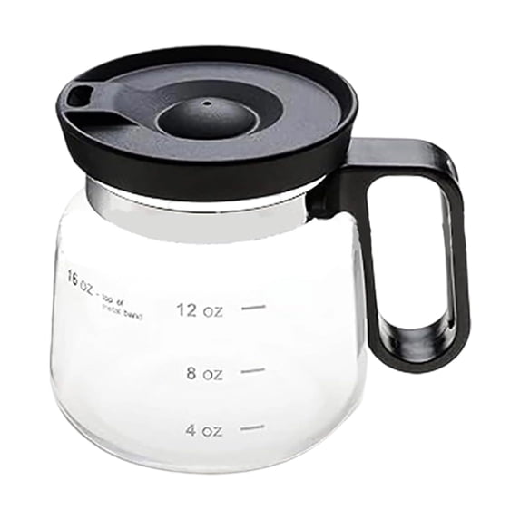 NEXAVKPR 16oz Glass Coffee Mugs With Leak Proof Cover And Comfort Handle For Home Office Use Durable Efficient Cup