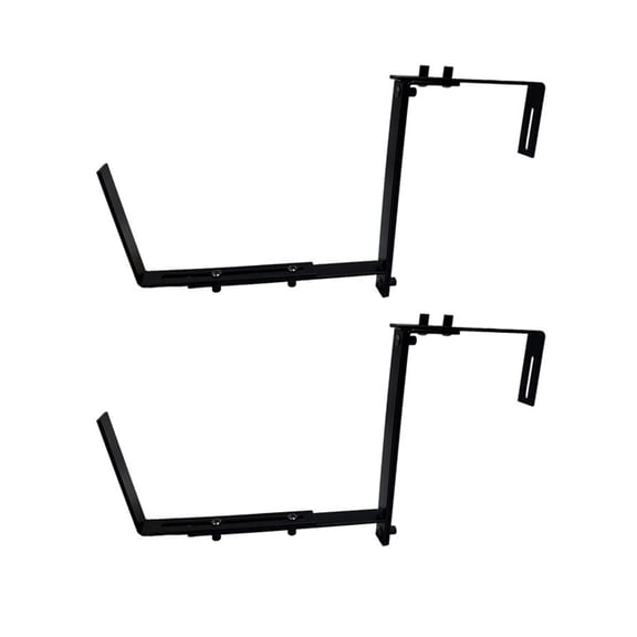 NEXAVKPR 2/4Pcs Flower Box Brackets Adjustable Wall Planter Hook Hanging Plant Brackets Window Planter Hangers for Garden Fence