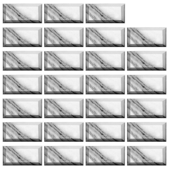 NEXAVKPR 27pcs Imitation Brick Grain Tile Stickers DIY Self Adhesive Floor Wall Sticker