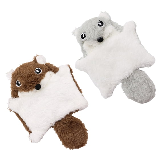 NEXAVKPR 2Pcs Plush Squirrels Cats Teaser Toy Encourages Active Play For Cats Dog Hunting