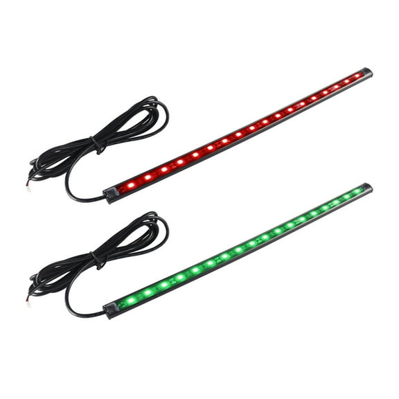 NEXAVKPR 2pcs Marine Boat LED Navigation Stern Bow Light Waterproof Boat Kayak Starboard