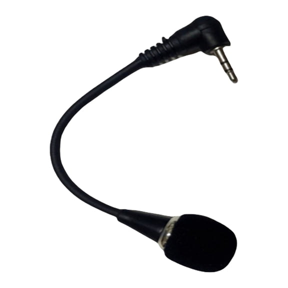 NEXAVKPR 3.5mm Conference Microphone Double Sound Input Channel Bendable Metal Mic