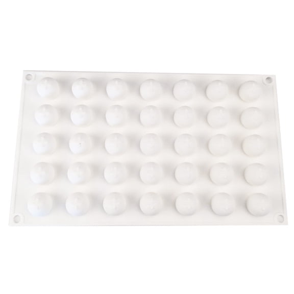 NEXAVKPR 35 Cavity 3D Round Sphere Ball Silicone Mold Cake Decorating Mousse Dessert Past