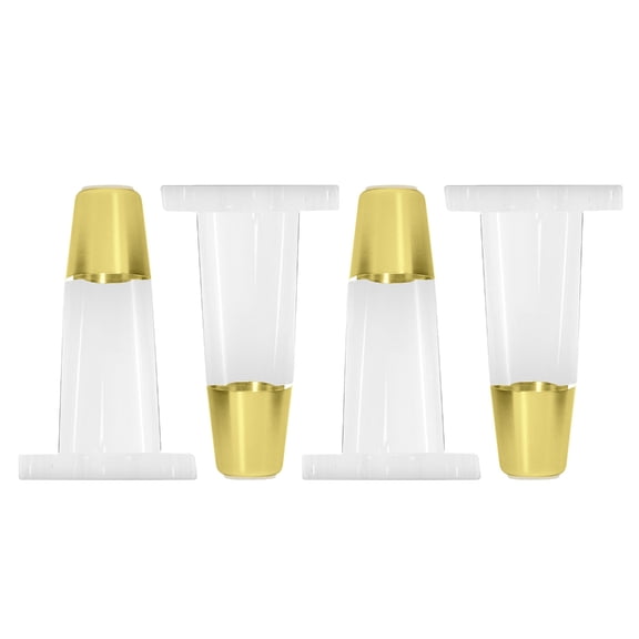 NEXAVKPR 4pcs/set Acrylic Furniture Feet Clear Sofa Legs Replacements for Home Decors