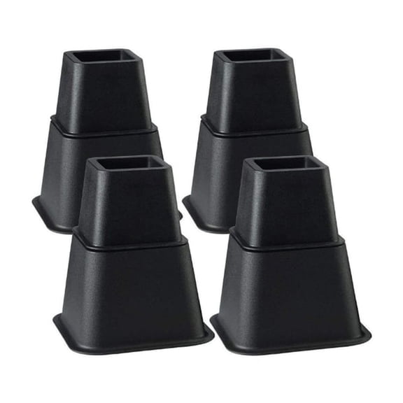 NEXAVKPR 6Inch Plastic Bed Risers Set of 8 for Furniture Sofa Table Desk Chair Elevations
